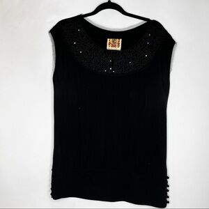 Free People | Black Sleeveless Top